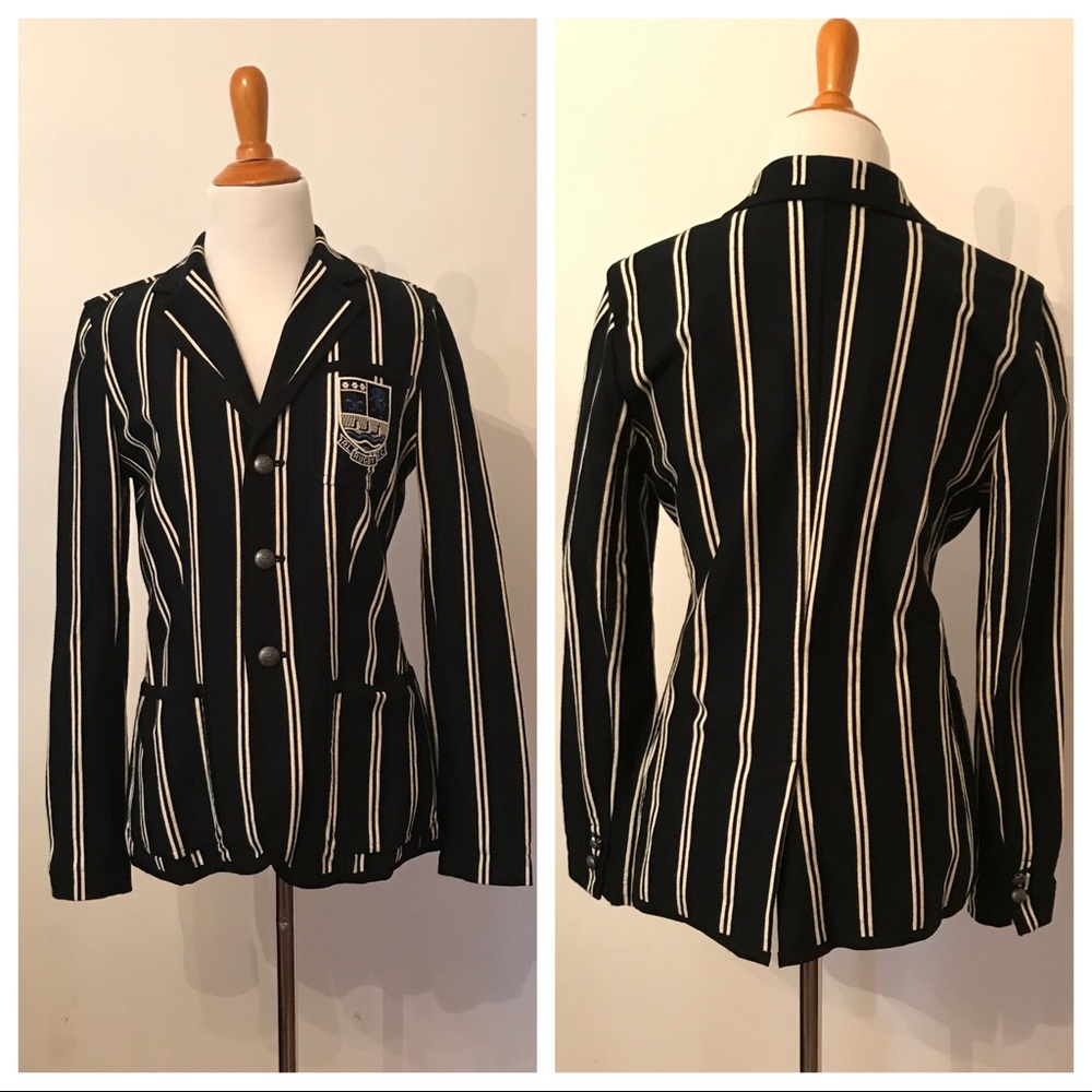 COPY - Striped cricket blazer by Rugby Ralph Laur…
